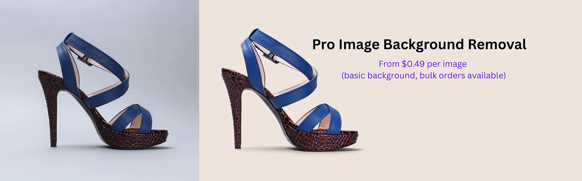 Professional image background removal service for ecommerce product photos